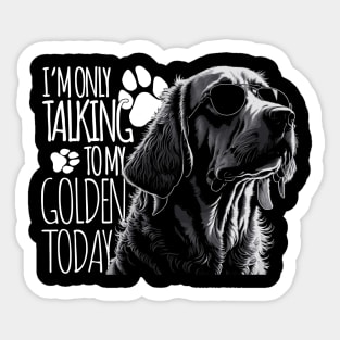 I'm only talking to my golden today Sticker